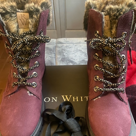 Ron White ilsa nubuck aubergine boots 38 size 7.5 weatherproof winter - Picture 3 of 10